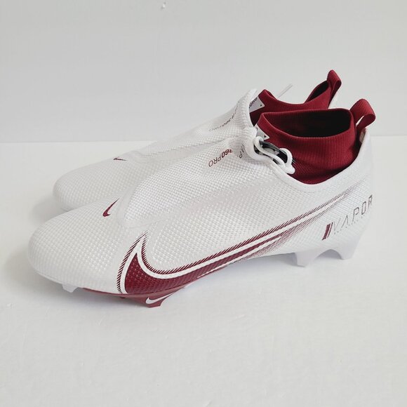 NEW Nike Vapor Edge Pro 360 Football Cleats CV6345-105 Size 13 White Burgandy main image 8